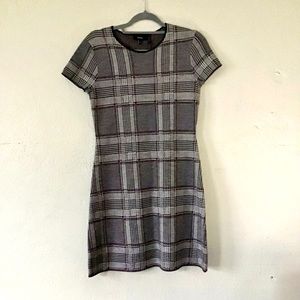Theory Branteen Plaid Wool Dress